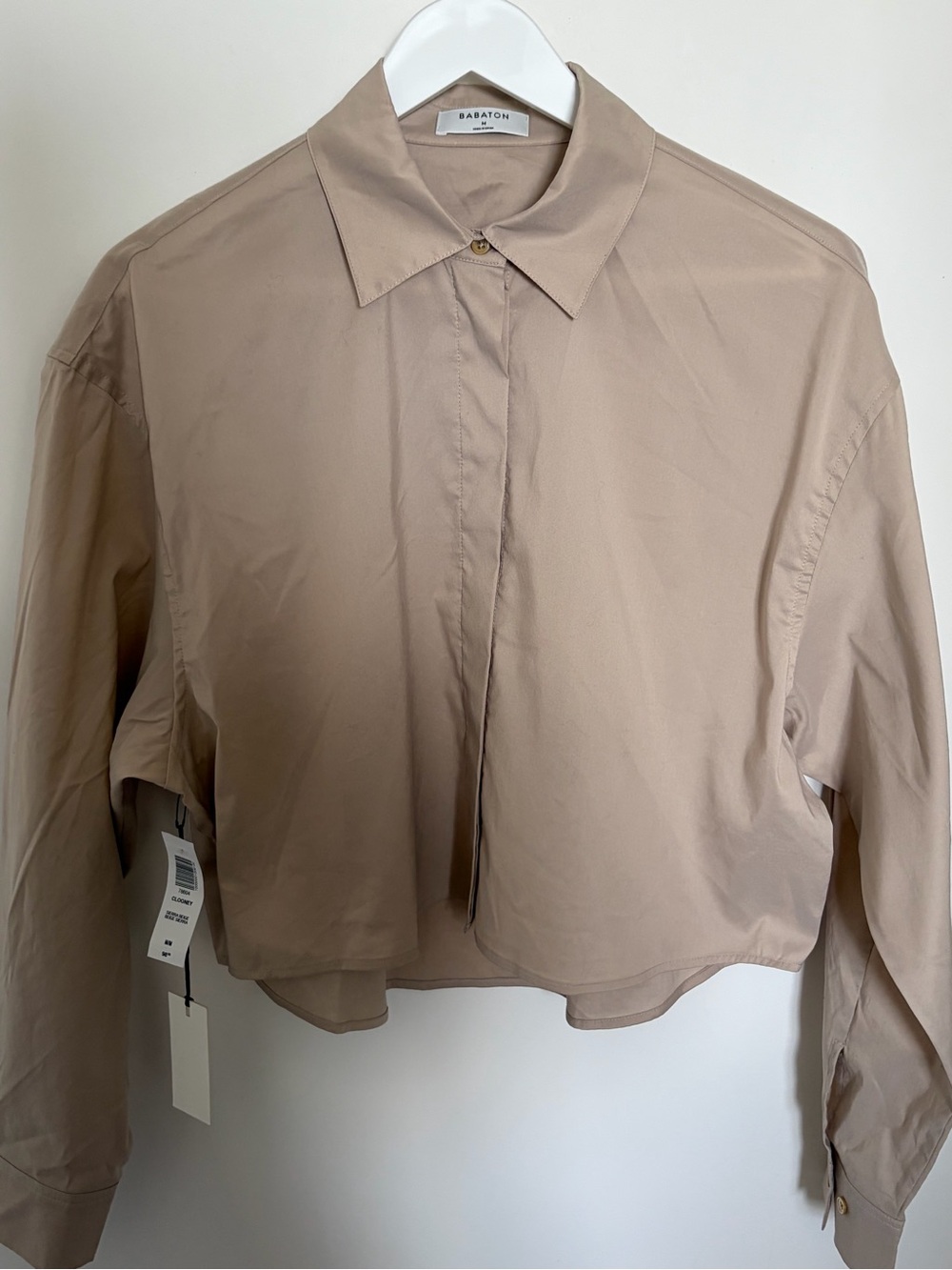 Aritzia Babaton Clooney Cropped Shirt